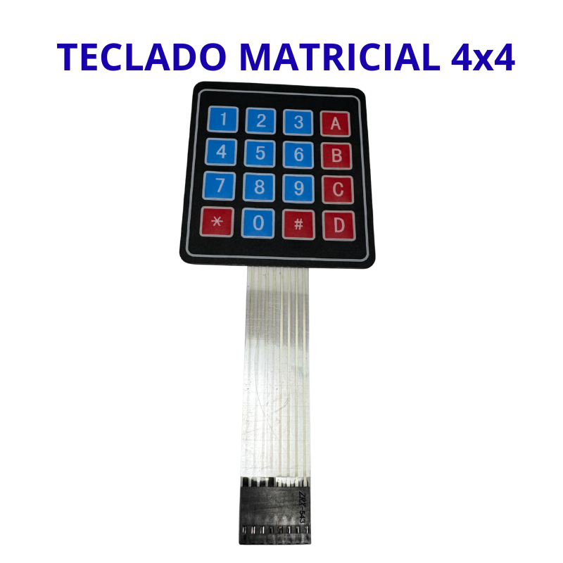 Teclado Matricial 4x4 – 16 botones para control de sistemas embebidos