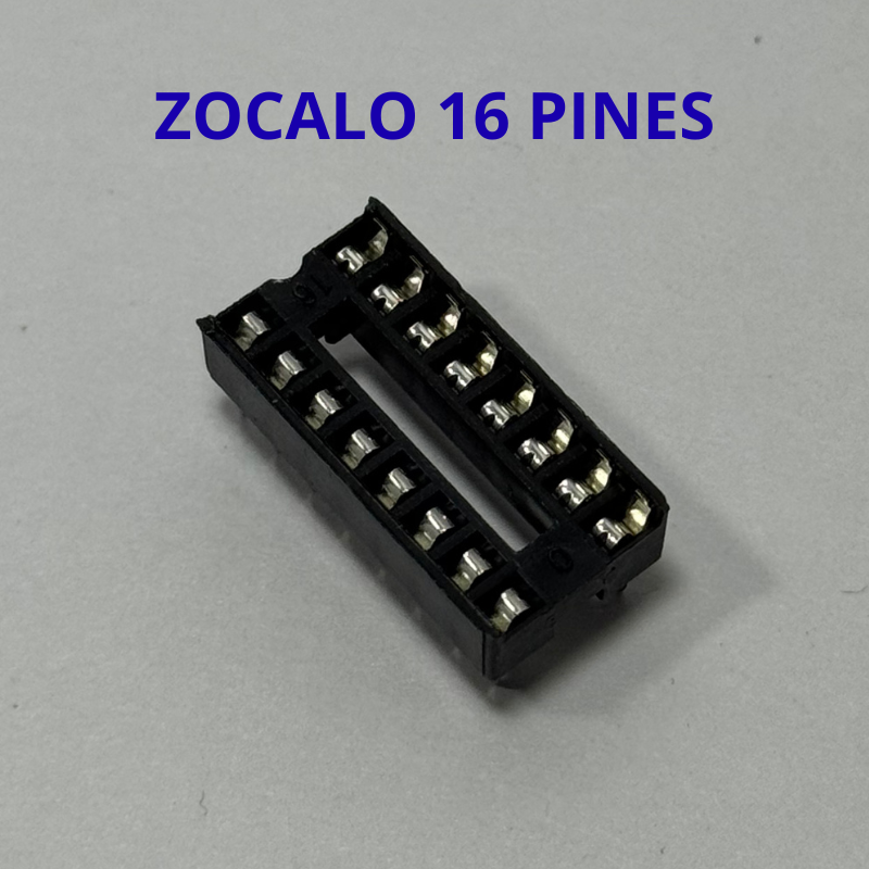 Zócalo DIP para integrados – 16 pines – Ideal para prácticas escolares