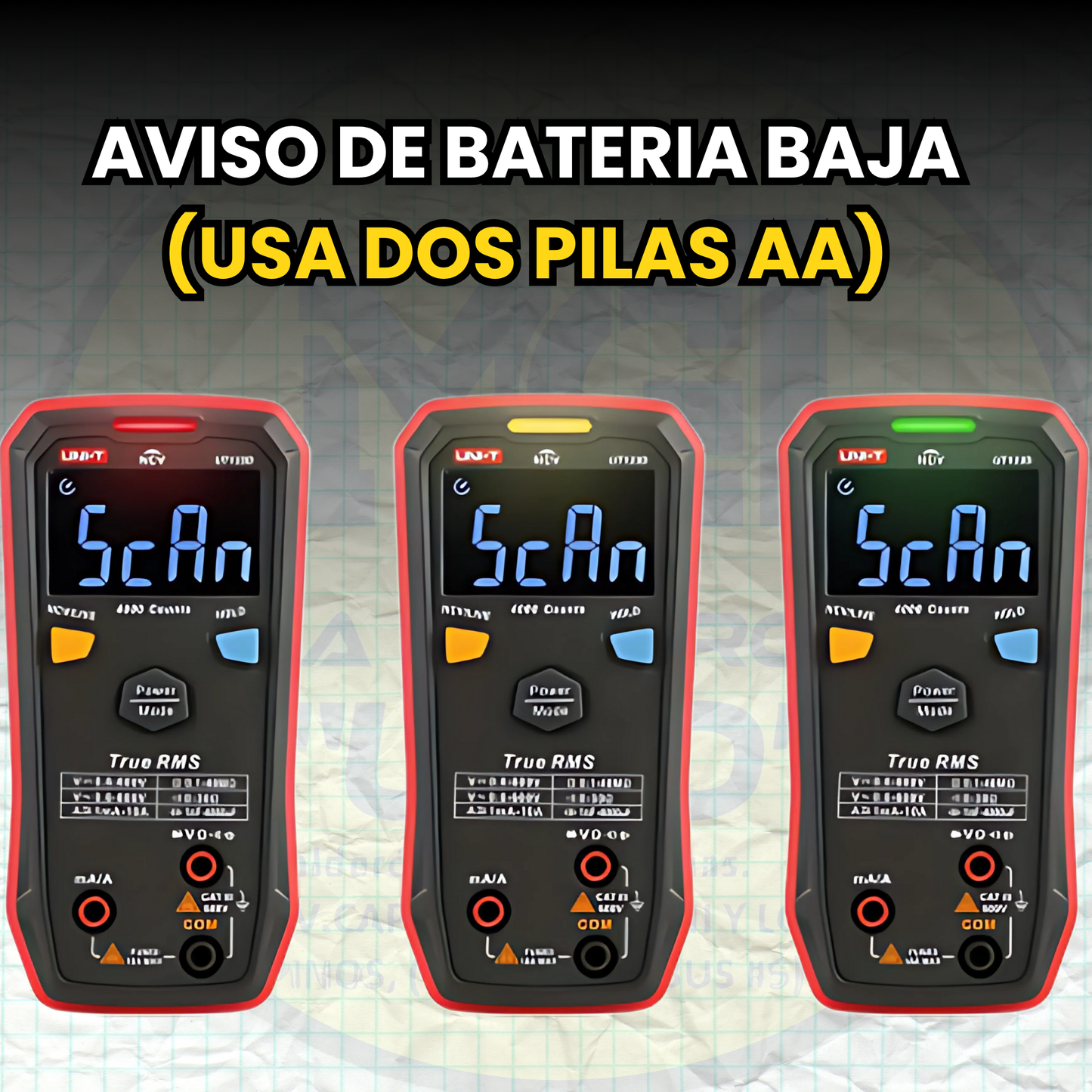 Multímetro Inteligente UT123D: Identificación Automática, NCV, Voltaje AC/DC, Resistencia, Continuidad, Diodos - Ideal para el Hogar y Aprendizaje