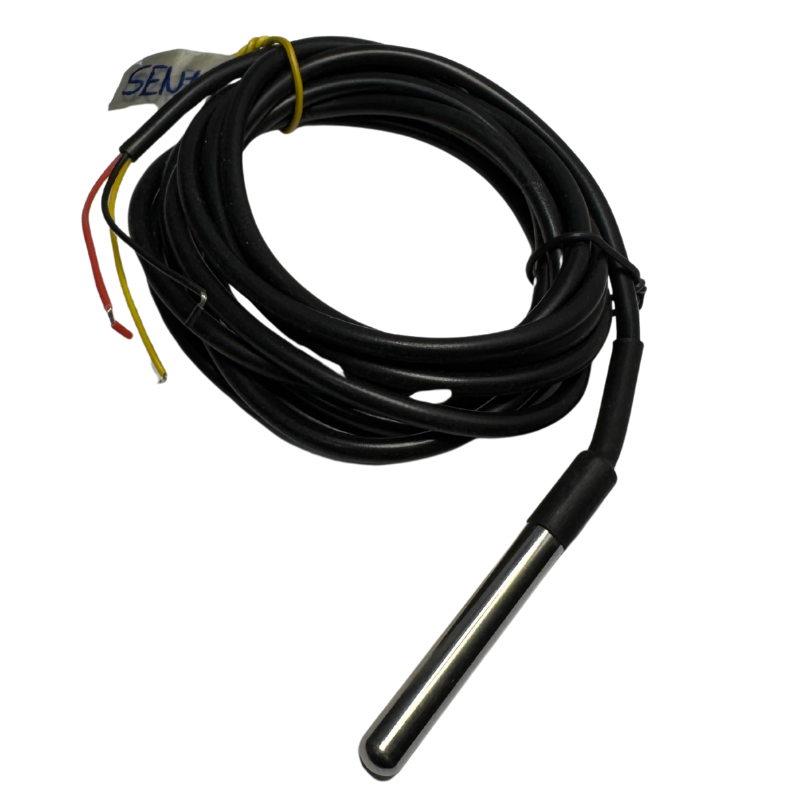 Sensor de Temperatura Sumergible DS18B20 a Prueba de Agua – Cable 1 Metro