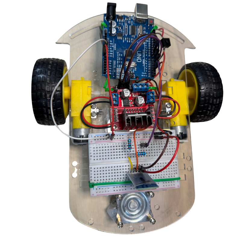Carro Bluetooth con Arduino Uno SMD, módulo HC-05 y baterías 14500 recargables – Kit armado y programado