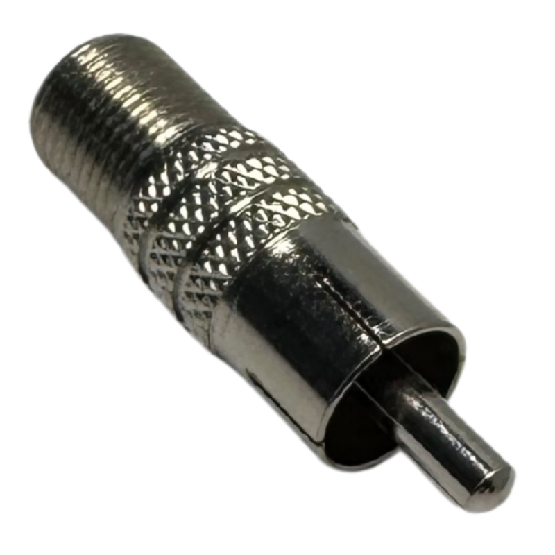 Conector Coaxial Corto RG-59 a Plug RCA Macho