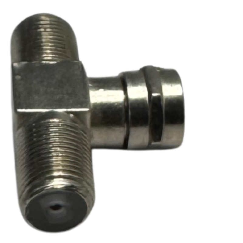 Conector coaxial F Macho a Doble F Hembra en Forma de T