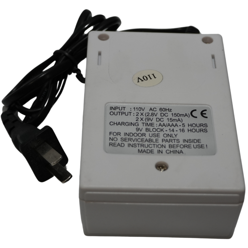 Cargador de Pilas Recargables JIABAO - Carga AA, AAA y Baterías 9V NiMH/NiCd con Leds Indicadores