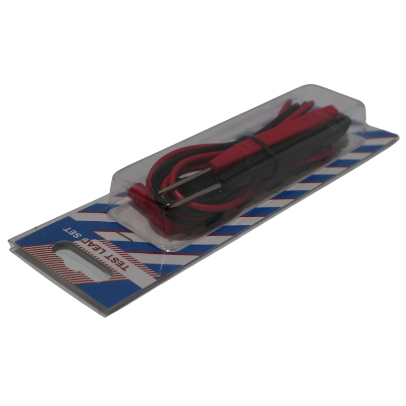 Puntas de Prueba para Multímetro - Par de Cables de Medición Rojo y Negro con Conector Banana 4mm y Punta Metálica Afilada