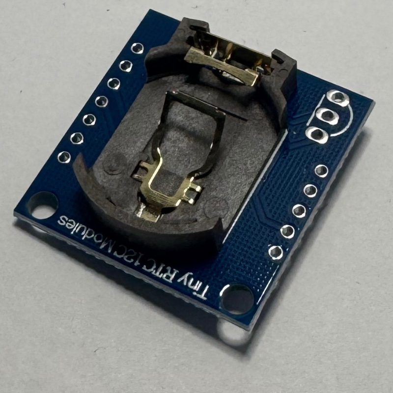 Módulo Reloj de Tiempo Real DS1307 + Soporte para Batería CR2032