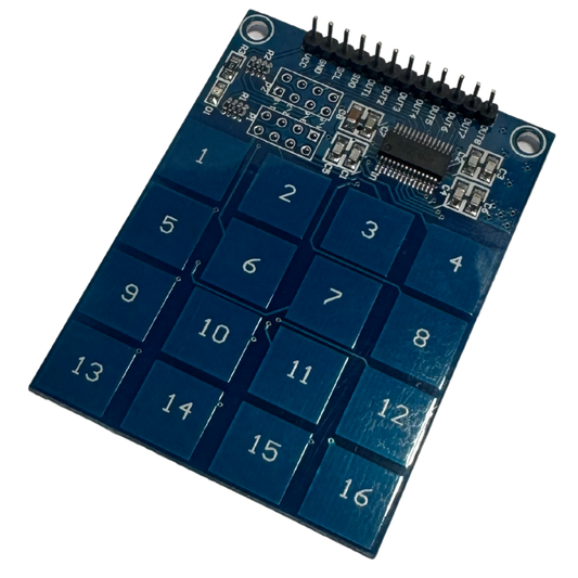 Teclado Capacitivo 4x4 TTP229 – 16 Teclas Sensibles al Tacto