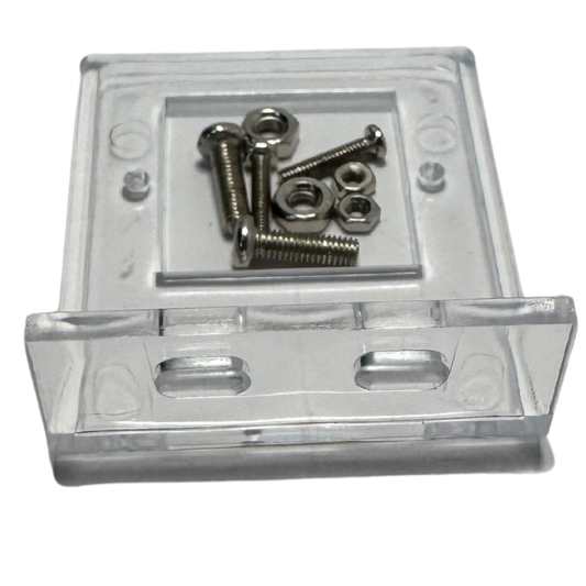 Soporte de Acrílico para Sensor PIR HC-SR501 – Incluye Tornillos de Fijación