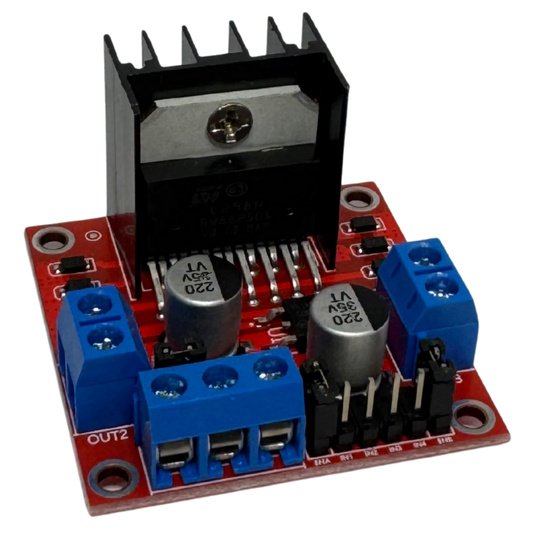 Módulo Puente H L298N – Controlador de Motores DC y Paso a Paso para Arduino y Robótica