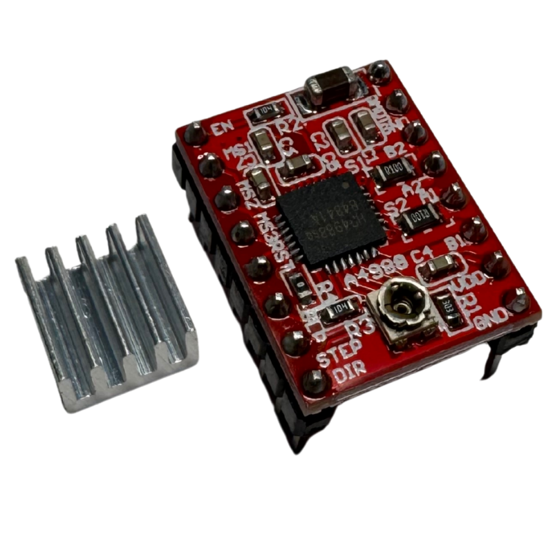 Módulo Driver para Motor Paso a Paso A4988 con Disipador – Control de Motores NEMA 17 y NEMA 14