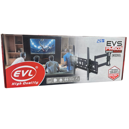 Soporte Universal de TV con Brazo EVL FM503 para Pantallas de 25 a 65 Pulgadas