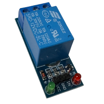 Módulo Relé 12V de 1 Canal con LEDs Indicadores – Control de Cargas AC/DC