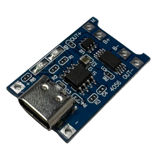 Módulo Cargador de Batería de Litio TP4056 con Puerto USB Tipo C – 1A