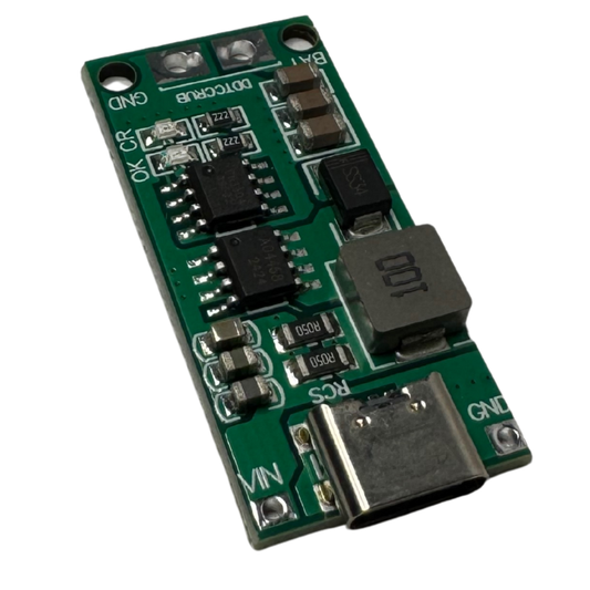 Módulo de Carga USB Tipo-C para Baterías de Litio 4S (14.8V) con Balanceo y Protección