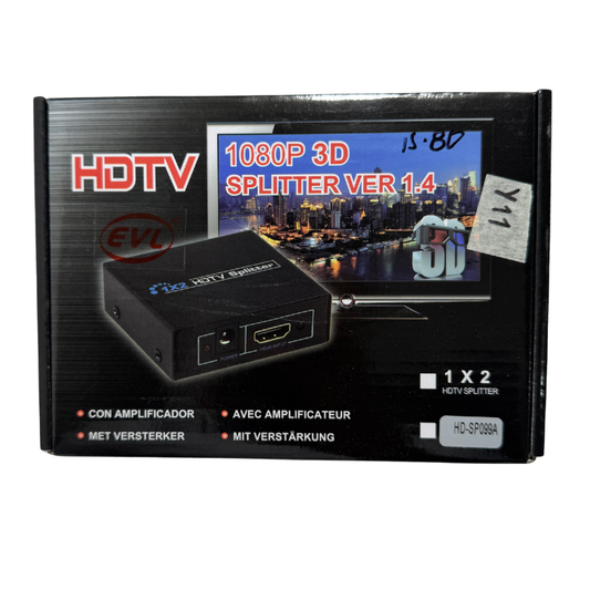 Splitter HDMI 1x2 – Lleva la Misma Señal a 2 Pantallas para Ver el Mundial