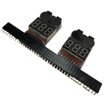 Medidor Digital 1–8S para Baterías LiPo con Alarma