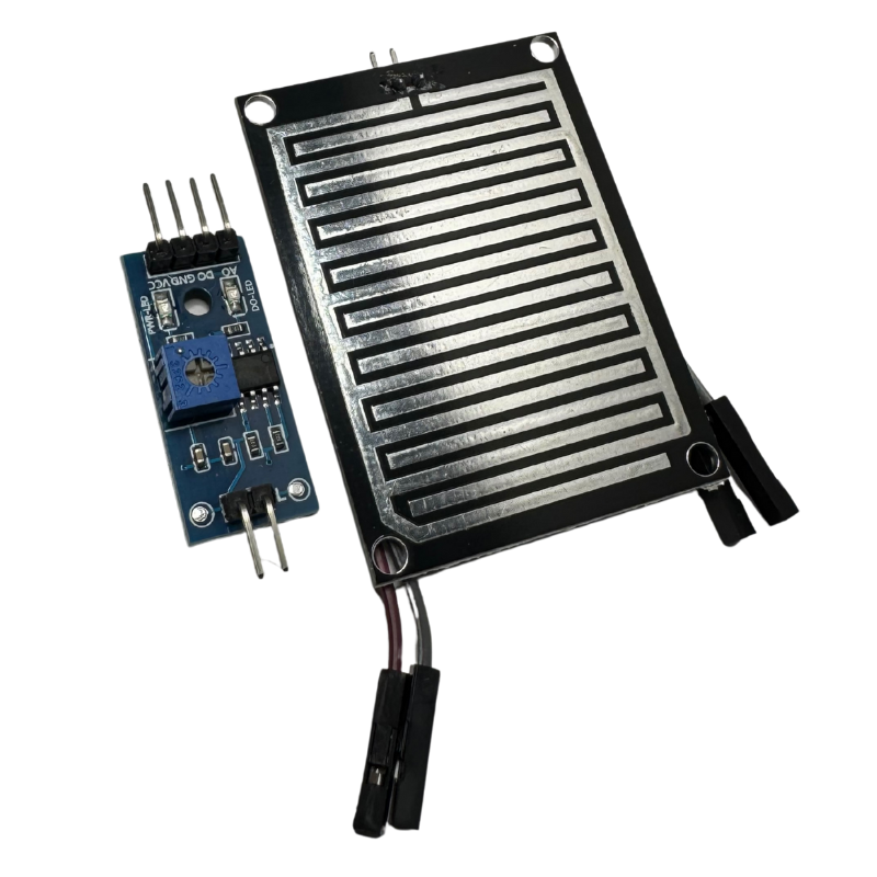 Módulo Sensor de Lluvia con Salida Analógica y Digital – Compatible con Arduino / ESP32 / ESP8266