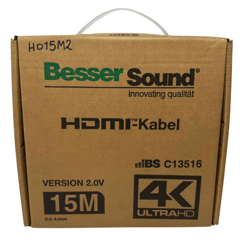 Cable HDMI 4K de 15 Metros – Señal de Alta Calidad para Pantallas Alejadas