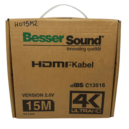 Cable HDMI 4K de 15 Metros – Señal de Alta Calidad para Pantallas Alejadas