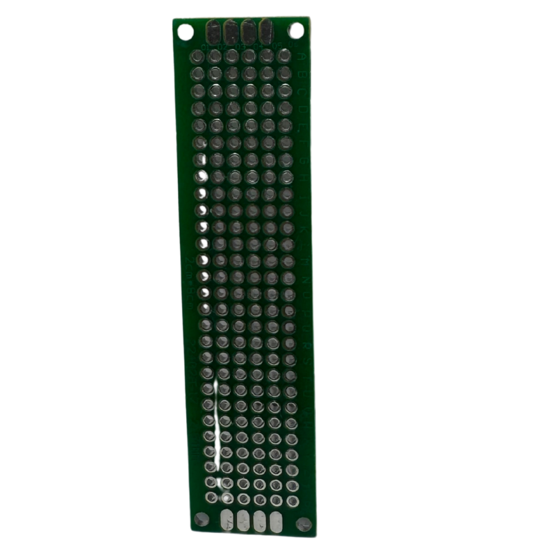 Baquelita PCB Pre-Perforada 2×8 cm – Protoboard de Soldadura