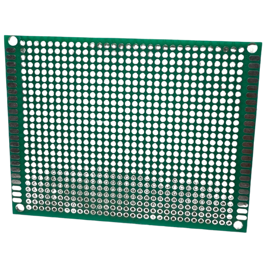Baquelita PCB Pre-Perforada 10×10 cm con Pads de Cobre – Protoboard Soldable