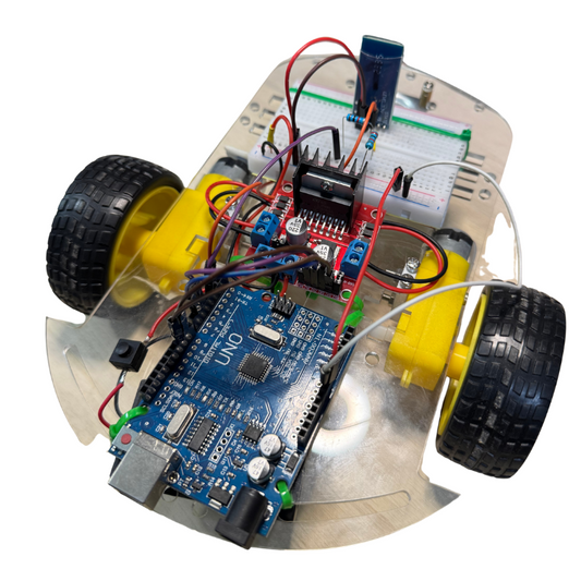 Carro Bluetooth con Arduino Uno SMD, módulo HC-05 y baterías 14500 recargables – Kit armado y programado
