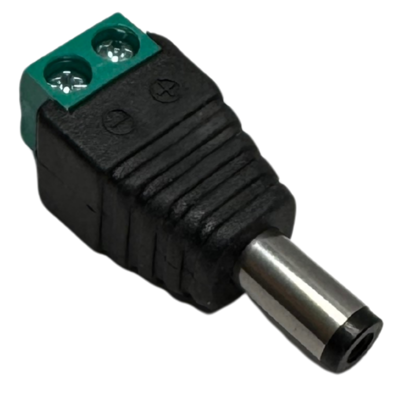 Conector Bornera Plug DC 2.1 mm Macho