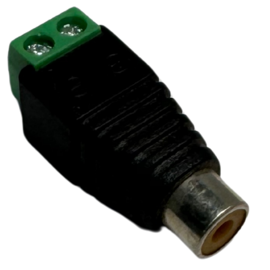 Conector RCA Hembra a Borne Screw Terminal 2 Puntos