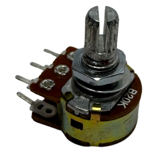 Potenciómetro B20K de 6 Pines – Potenciómetro Lineal Dual de 20KΩ