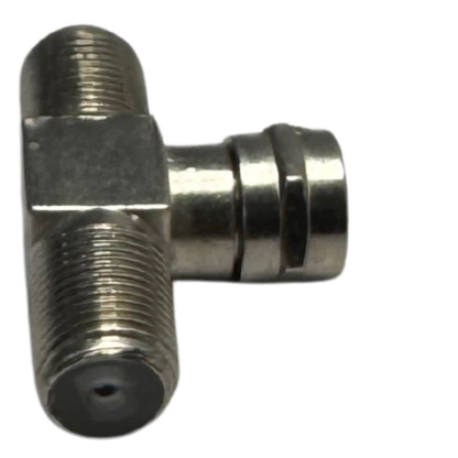 Conector coaxial F Macho a Doble F Hembra en Forma de T