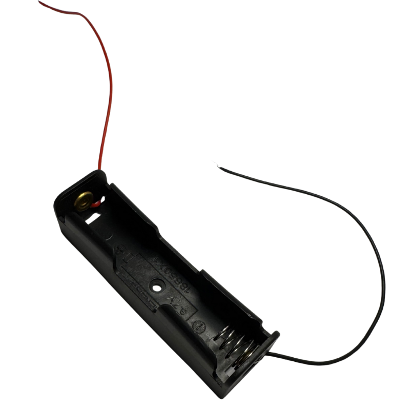 Porta Pila 18650 x1 – Soporte para Batería 3.7V con Cables