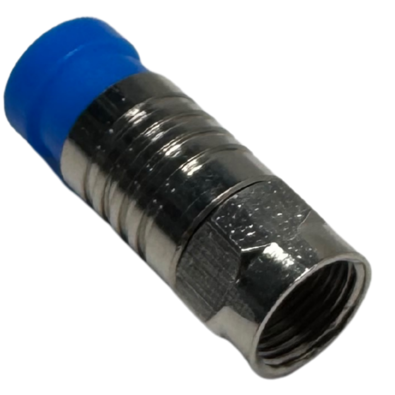 Conector Coaxial RG6 Tipo F de Compresión