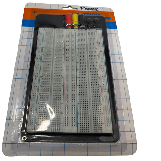 Protoboard 1660 Puntos con Base y Bornes – Placa de Pruebas Profesional para Electrónica