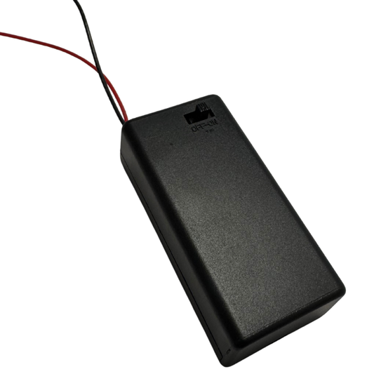 Porta Batería 9V con Tapa y Switch – Caja Portapila para Proyectos Electrónicos