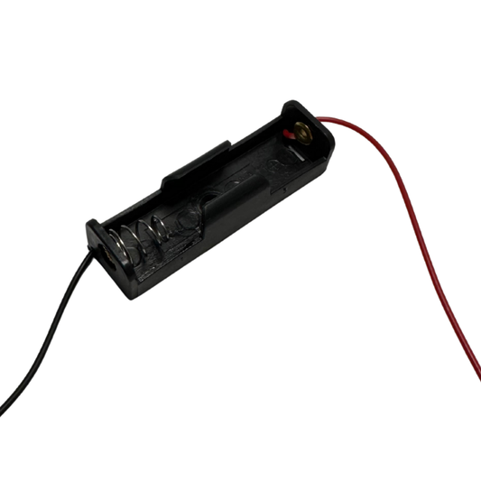 Porta Pilas para 1 Pila AA con Cables – Soporte de Batería para Proyectos Electrónicos