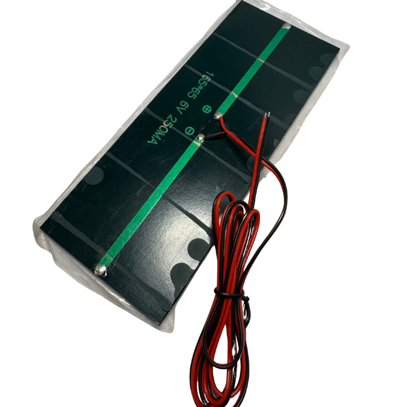 Panel Solar 6V 165×65 mm 250mA – Módulo Fotovoltaico de Alta Eficiencia