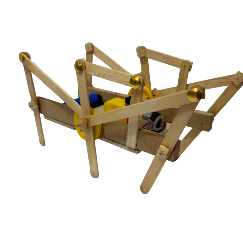 Kit de Araña Robótica – Proyecto Educativo de Mecatrónica – Incluye Motor, Portapilas y Componentes de Ensamblaje