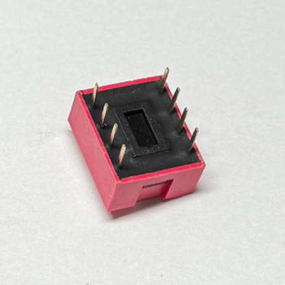 DIP Switch de 4 Pines - Rojo - Configuración Manual de Señales Lógicas