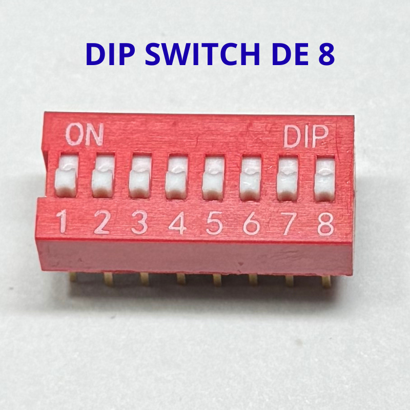 DIP Switch de 8 segmentos – Control individual de señales – Ideal para prototipos y proyectos Arduino