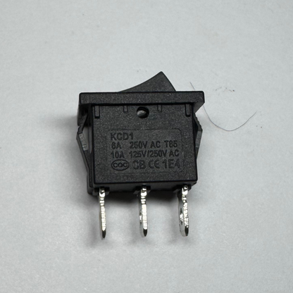 Interruptor basculante KCD1-103 – ON-OFF – 3 pines – 6A 250V