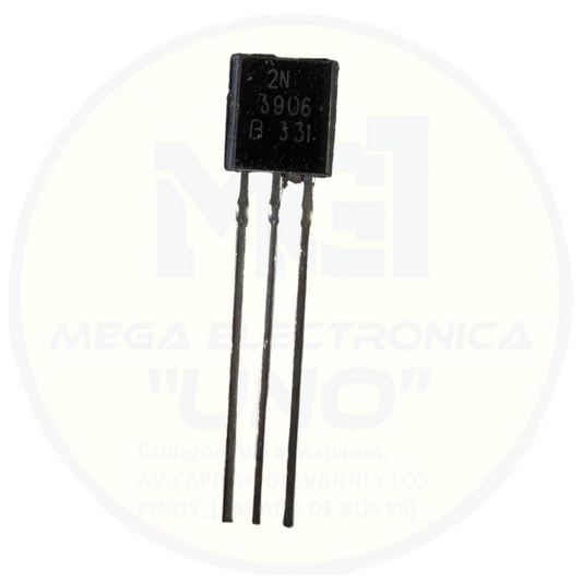 Transistor PNP 2N3906 – 200mA – Complementario del 2N3904