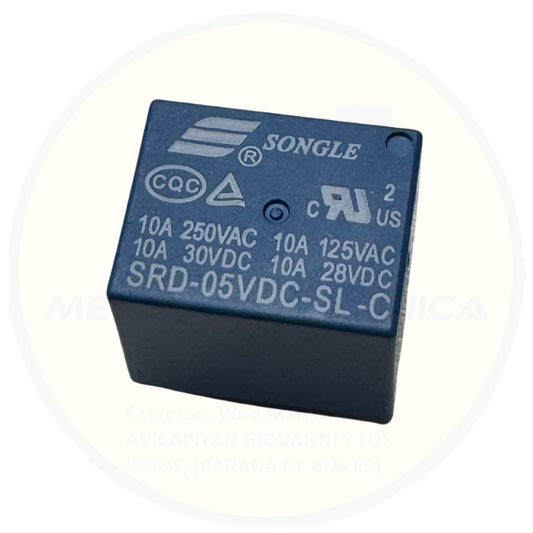 Relé 5V 5P 10A – Ideal para controladores lógicos de 5V