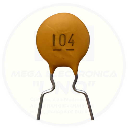 Condensador cerámico C104 – 100nF – Paso 2.54mm