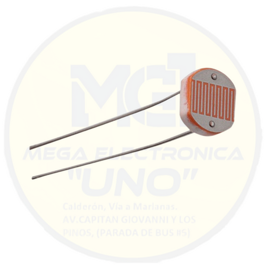 Foto celda grande – Sensor LDR de 10mm – Detector de luz para proyectos educativos