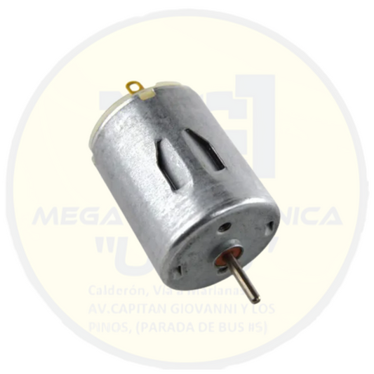 Motor R280 DC 3-12V – Compacto y potente – Ideal para ventiladores, juguetes eléctricos y sistemas de velocidad variable.