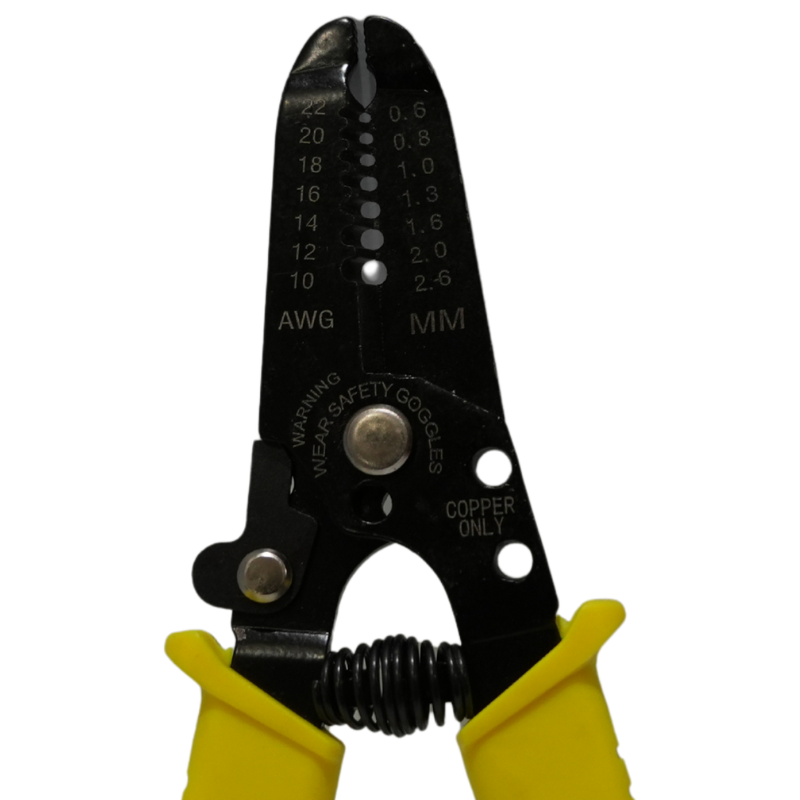 Pinza Pelacables de Precisión con Muescas Calibradas AWG - Peladora de Cables de Cobre para Electrónica, Instalaciones Eléctricas y Cableado Automotriz