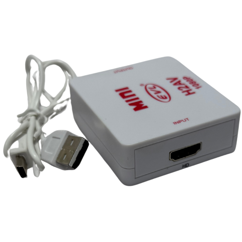 Convertidor HDMI a RCA – Conecta Equipos Modernos a una TV Antigua para Ver el Mundial
