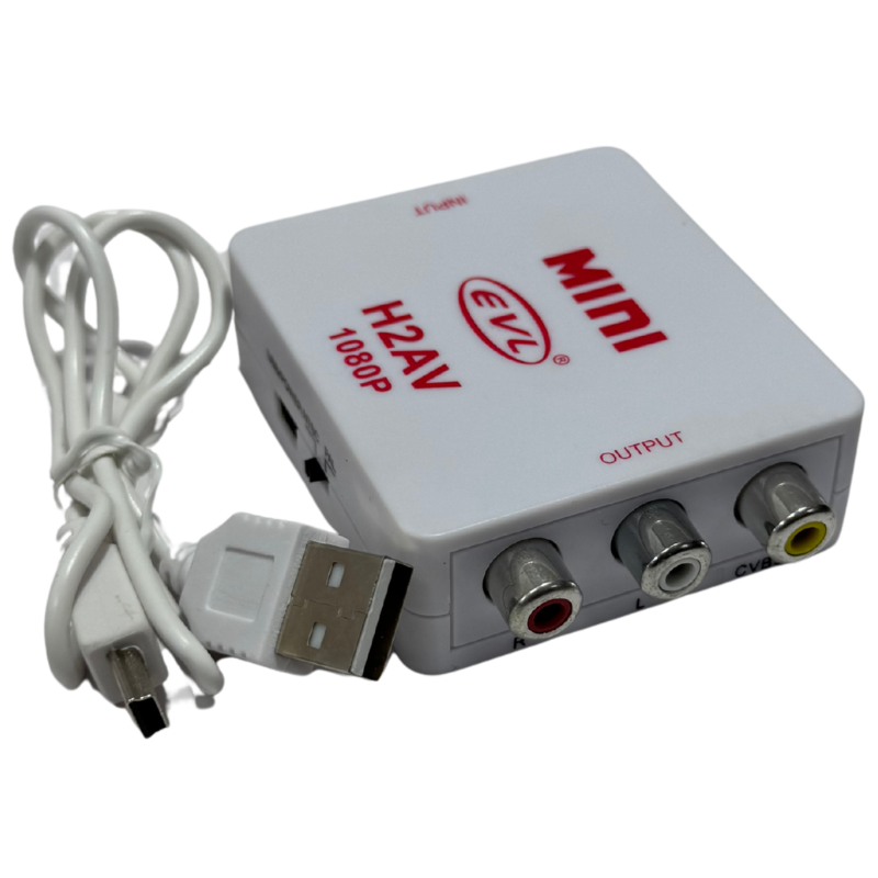 Convertidor HDMI a RCA – Conecta Equipos Modernos a una TV Antigua para Ver el Mundial