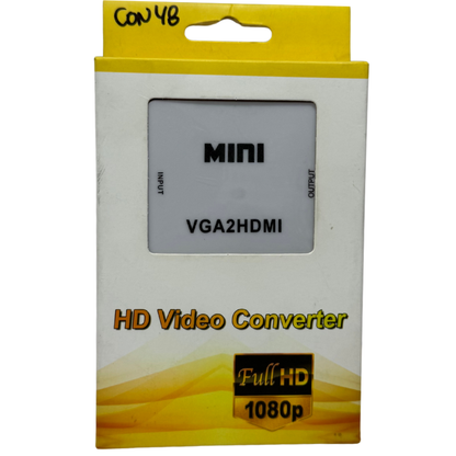Convertidor VGA a HDMI – Conecta tu PC o Laptop Antigua a tu TV para Ver el Mundial