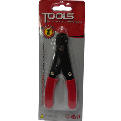 Pinza Pelacables Ajustable de Precisión - Peladora y Cortadora de Cables con Tornillo de Calibración para Electrónica, Redes y Cables Finos